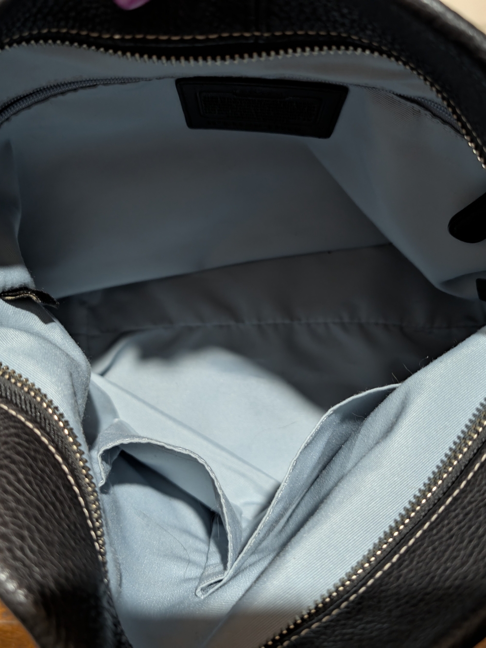 Coach Black Leather Shoulder Bag - Picture 8 of 11
